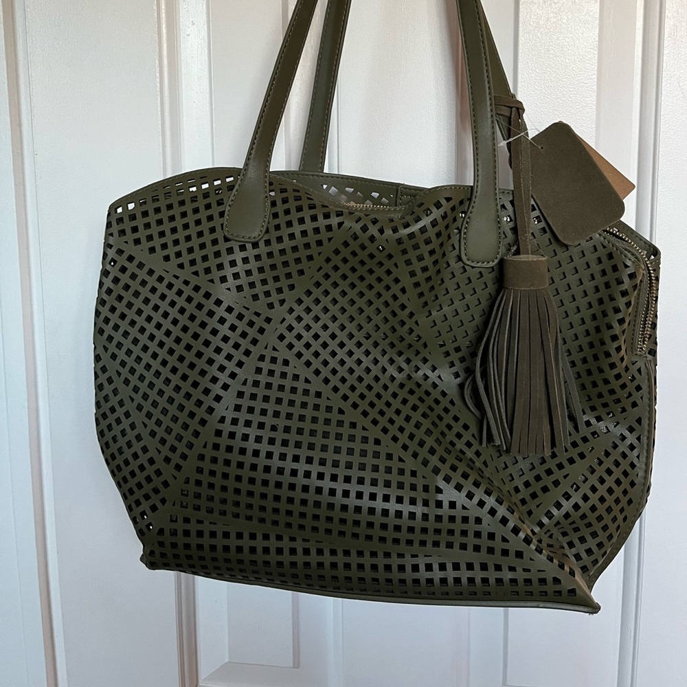 NWT green Anthropologie shoulder bag